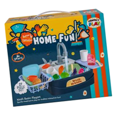 Washing-Up Kitchen Sink with Running Water - 27 Piece